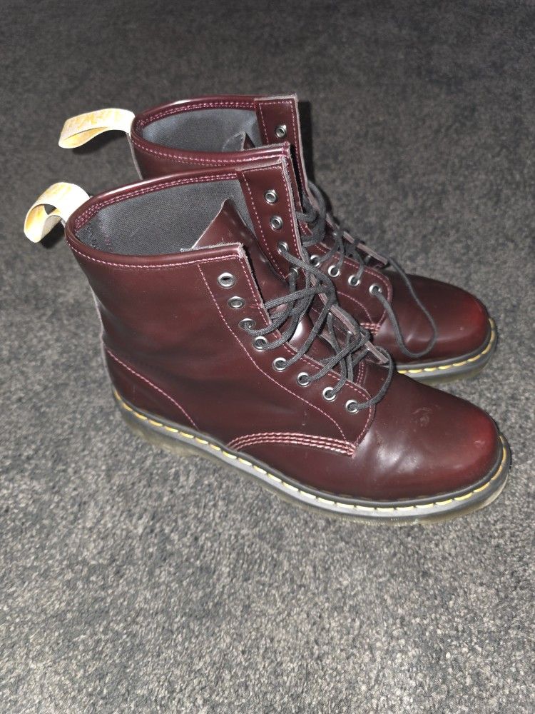 Dr. Martens Red Vegan Boots 