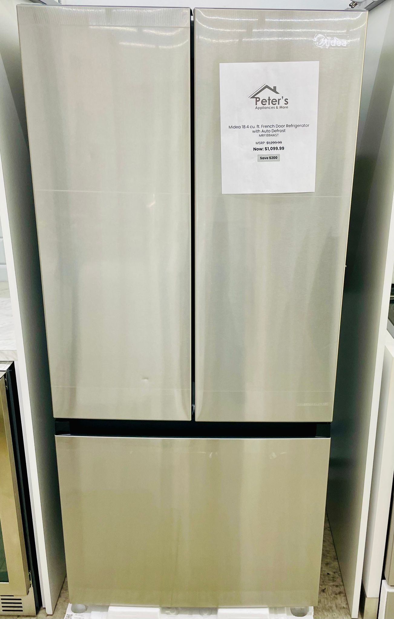 🔥🔥30” Midea French Door Refrigerator