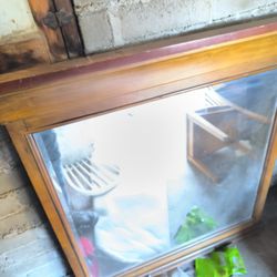 Heavy Duty Wooden Framed Mirror