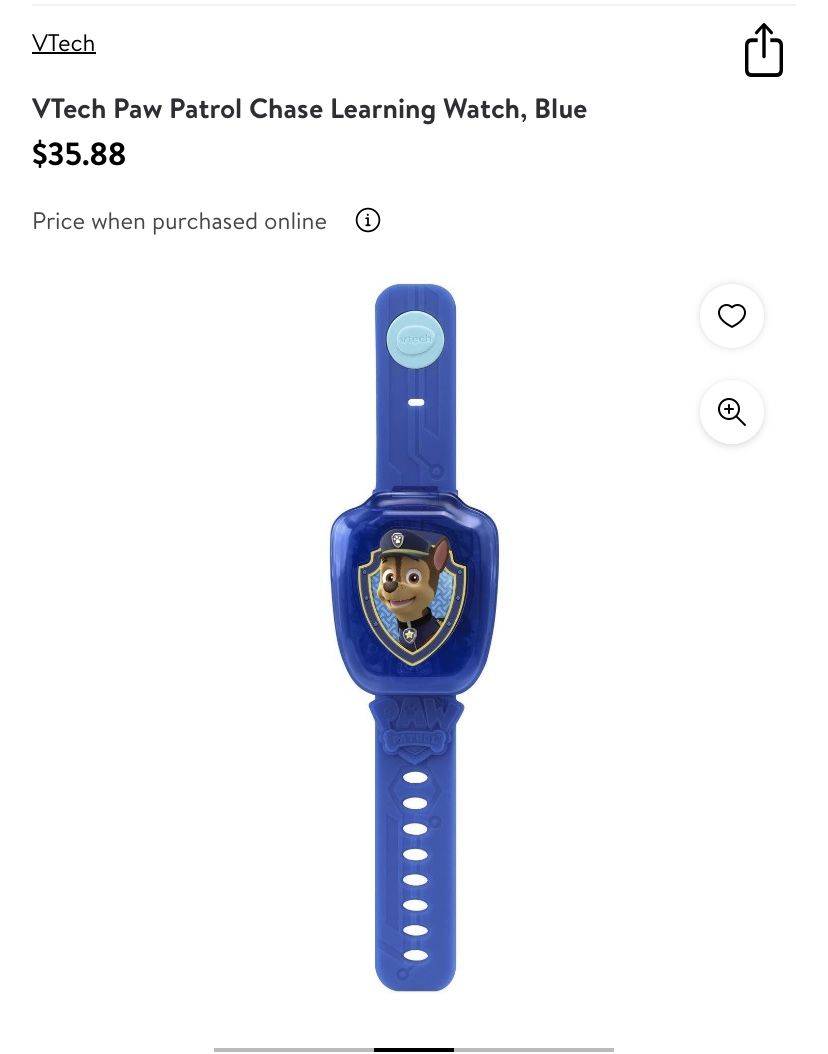 Paw Patrol Kids VTech Learning Watch