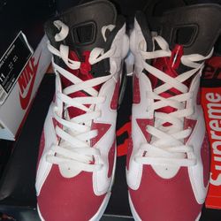 Air Jordan 6 Retro Carmine Size 9.5
