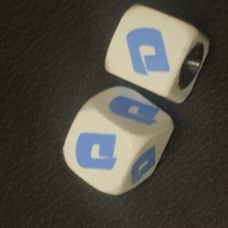 Dice Valve Caps Custom for Dyno BMX bikes