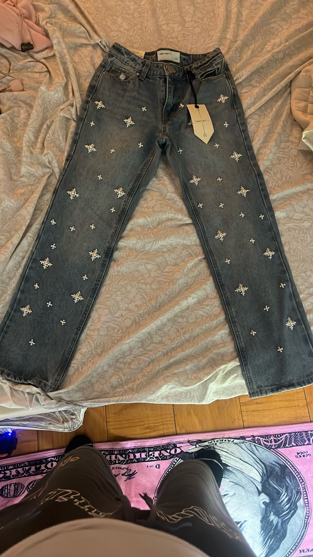 (ban•jara) Straight Leg Mid Rise Female Jeans