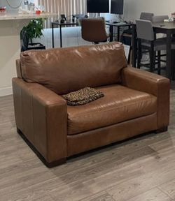 Italian leather chair