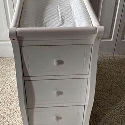 Changing Table With 3 Drawers