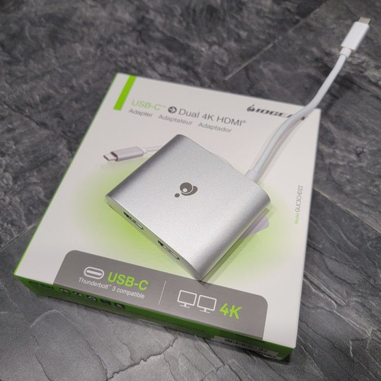USB-C to 4K Dual HDMI Mac Adapter