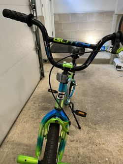 Genesis 18" Glitch Boy's BMX Bike, Blue/Green for Sale in Wall