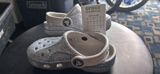Girls Glitter Crocs
