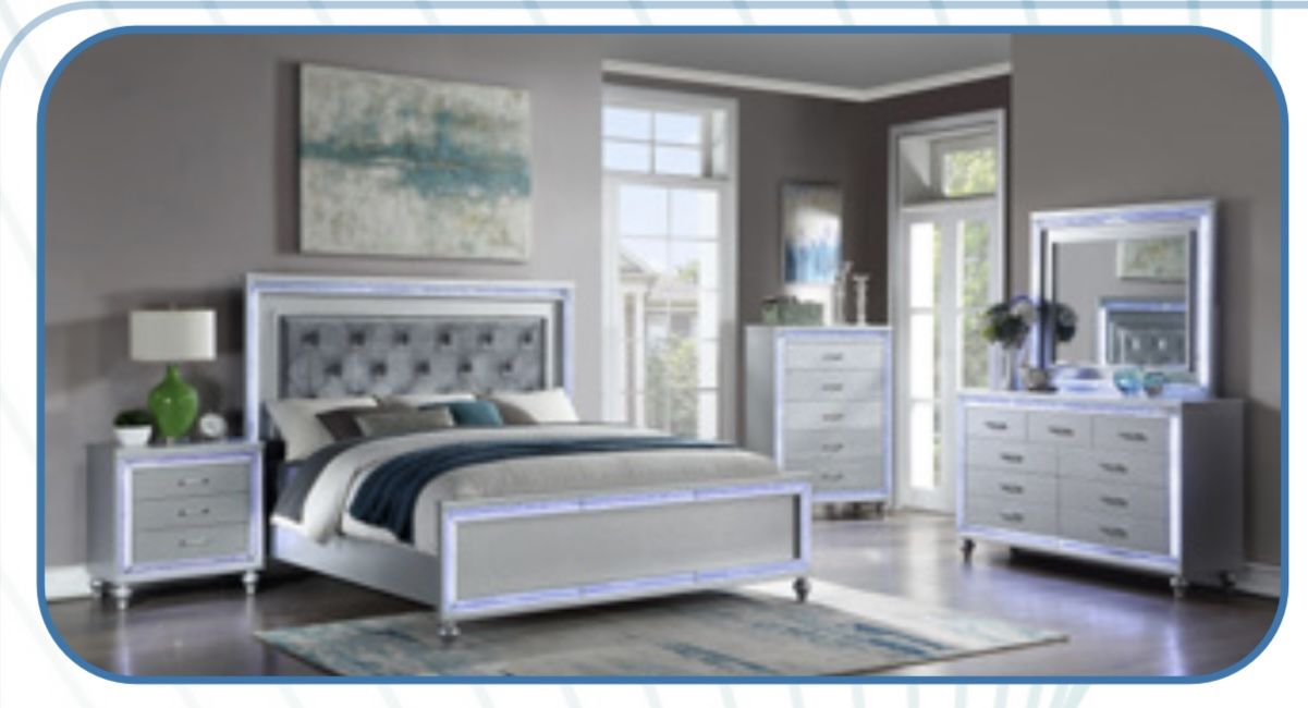 King set ALL PCS $2500 LED QUEEN ALSO AVAIL “GLAMOR”