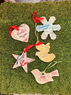 Handmade ornaments for sale / Custom ornament and DIY workshops available