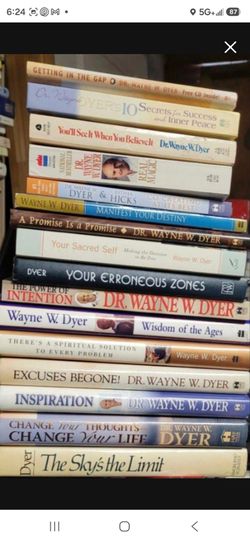 Wayne Dyer books, $7 - $20 each