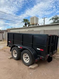 Black Tandem Axle Trailer
