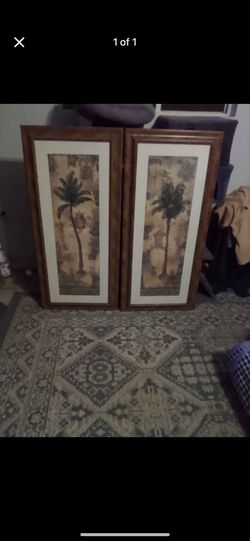 Two palm tree pictures