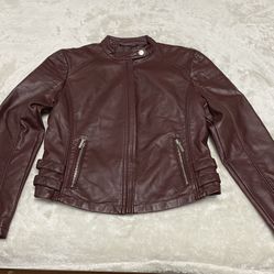 Casual leather jacket for women size 14/16