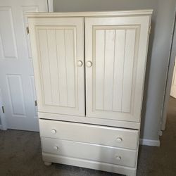 All White Armoire 