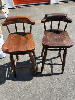 Wood Bar Stools With Back