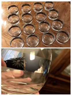 16 Like New Rare Vintage Mid Century Roly Poly Mirrored Glasses