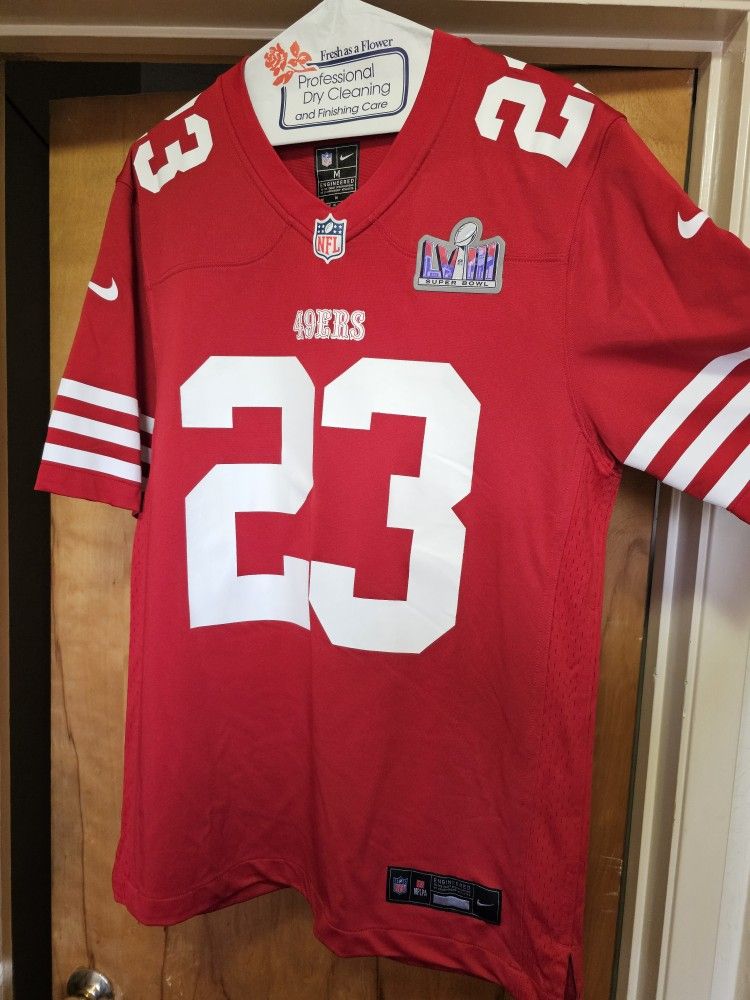 Christian Mccraffrey 49ers Men Nike Jersey, Size MEDIUM