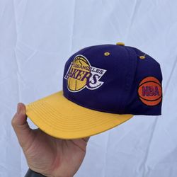 Vintage Los Angeles Lakers Strapback Hat Basketball Cap