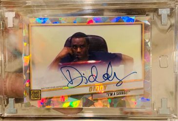 🔥ULTRA RARE🔥 2023 Gas Trading Cards Diddy Cracked Ice Autograph /4