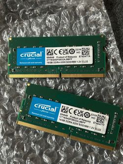 Crucial 32GB (2x16GB) DDR4-3200 SODIMM RAM Kit