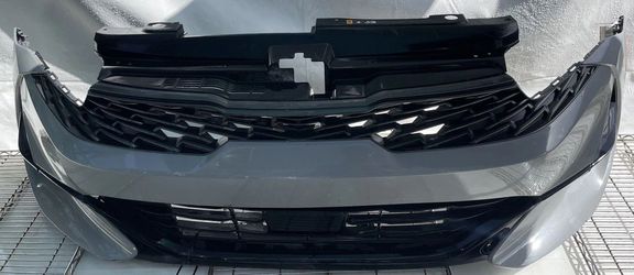 OEM PART 2021 2022 2023 2024 KIA K5 GT FRONT BUMPER COVER ASSEMBLY W/GRILLES SILVER (C7S)