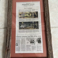 Print Framed In  Barn Wood Injun Sumner