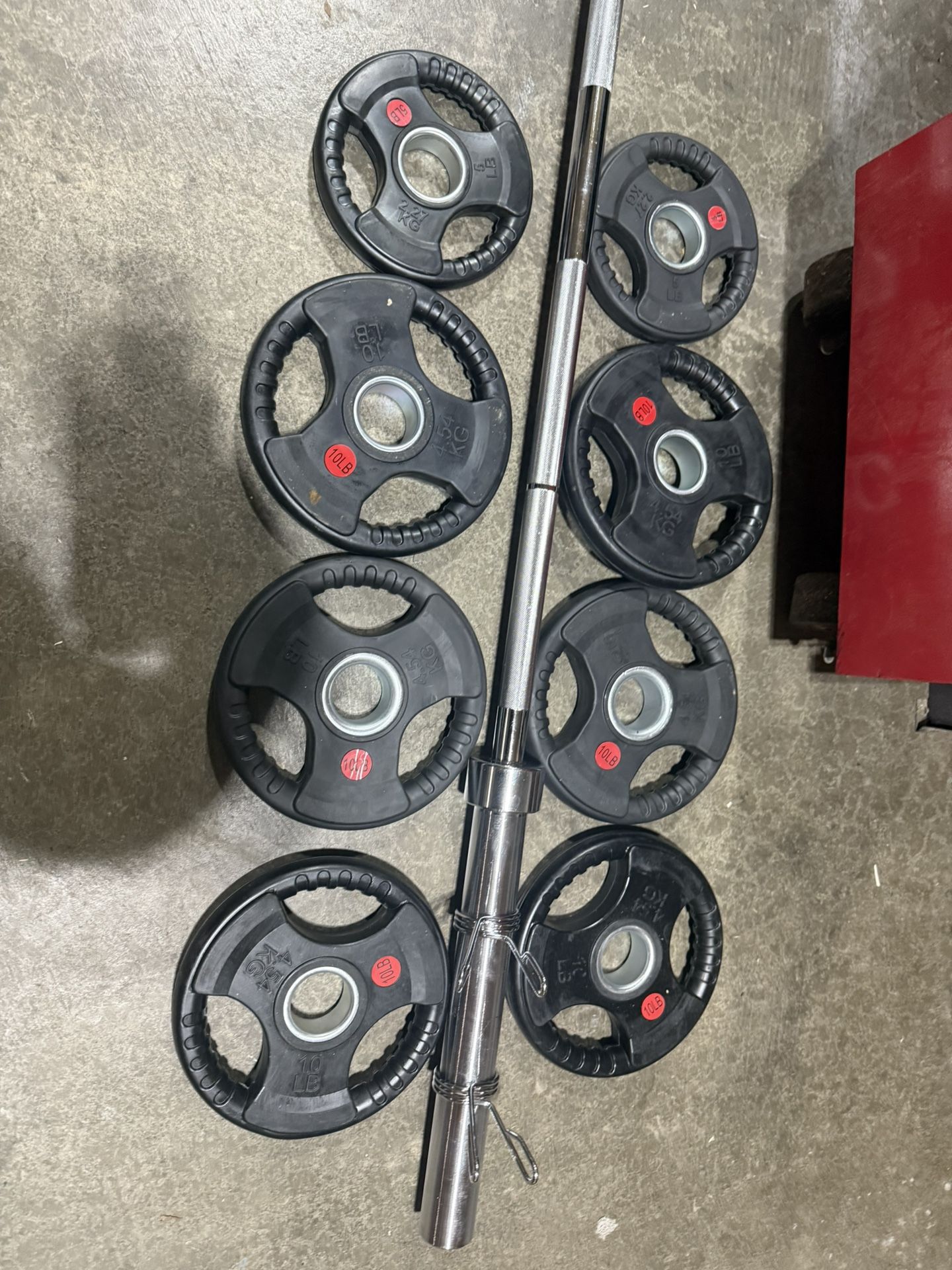 5 Foot Olympic Weight Bar Set