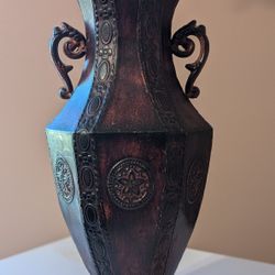 Vintage Handmade "13 Metal Chinese Vase