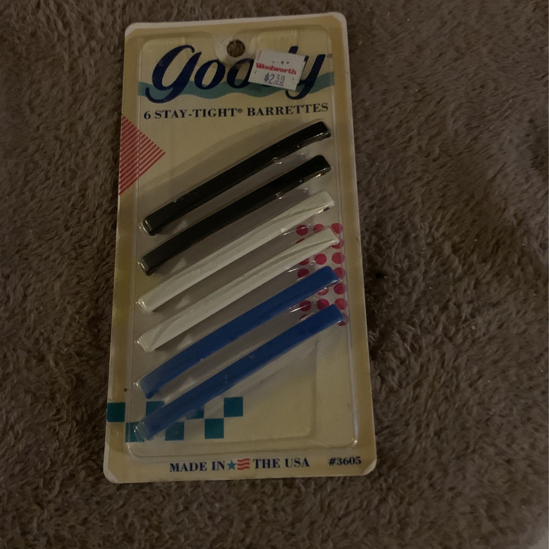 Vintage Goody Stay Tight Barrettes