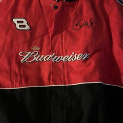Dale Jr Budweiser 8 Jacket Size L 