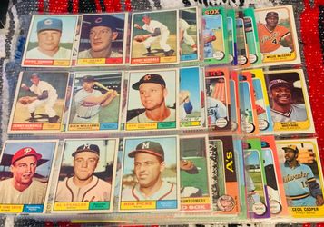 Vintage Baseball Card Lot Mixed Eras