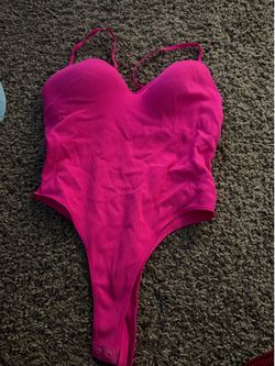 Pink body suit top