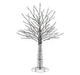 8 ft. LED Pre-Lit Bare Branch Multi Color Holiday Tree Yard/Home Deco