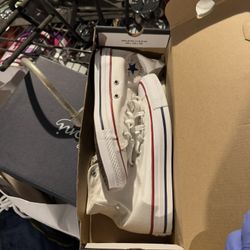 White Converse High Tops 