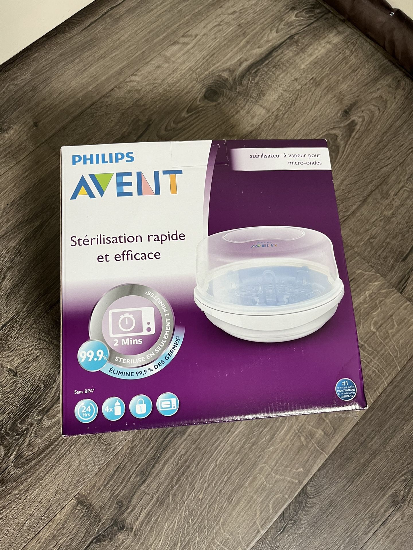 Philips AVENT Microwave Steam Sterilizer for Baby Bottles, Pacifiers, Cups and More