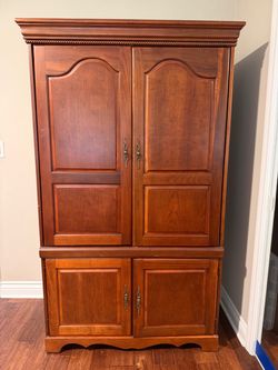 Antique TV cabinet and glass cabinet