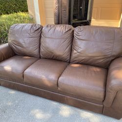 FREE Leather Sofa/Couch 