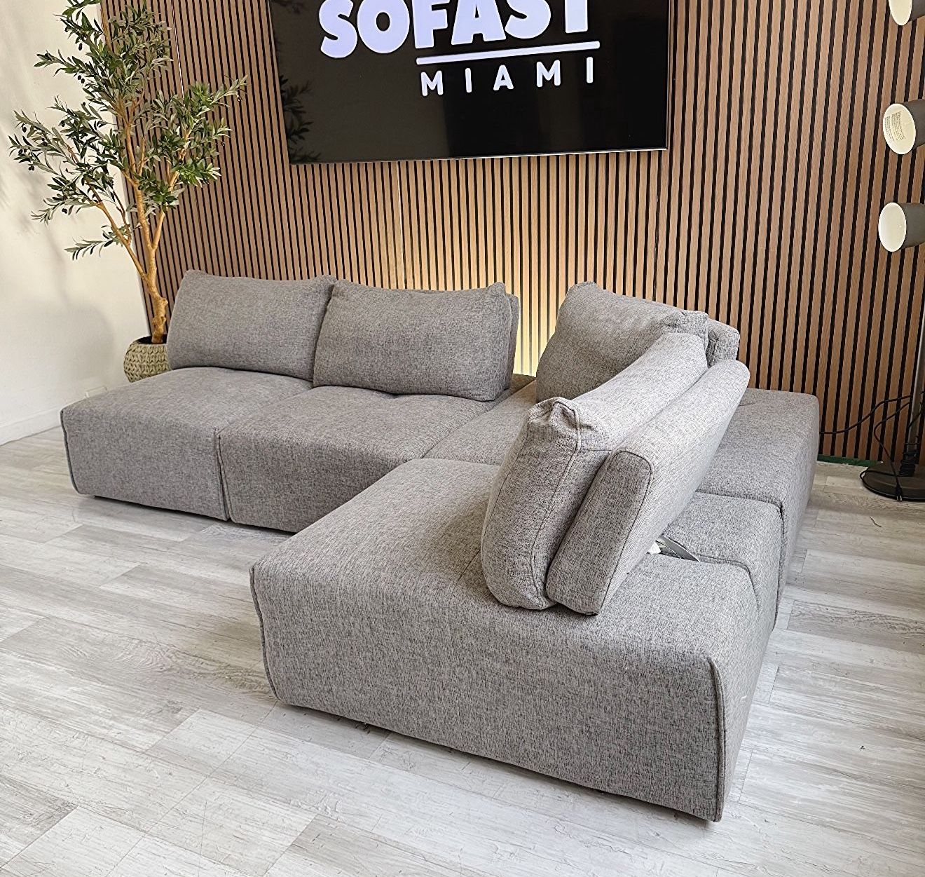 Sectional Couch – Dark Gray Modular Fabric