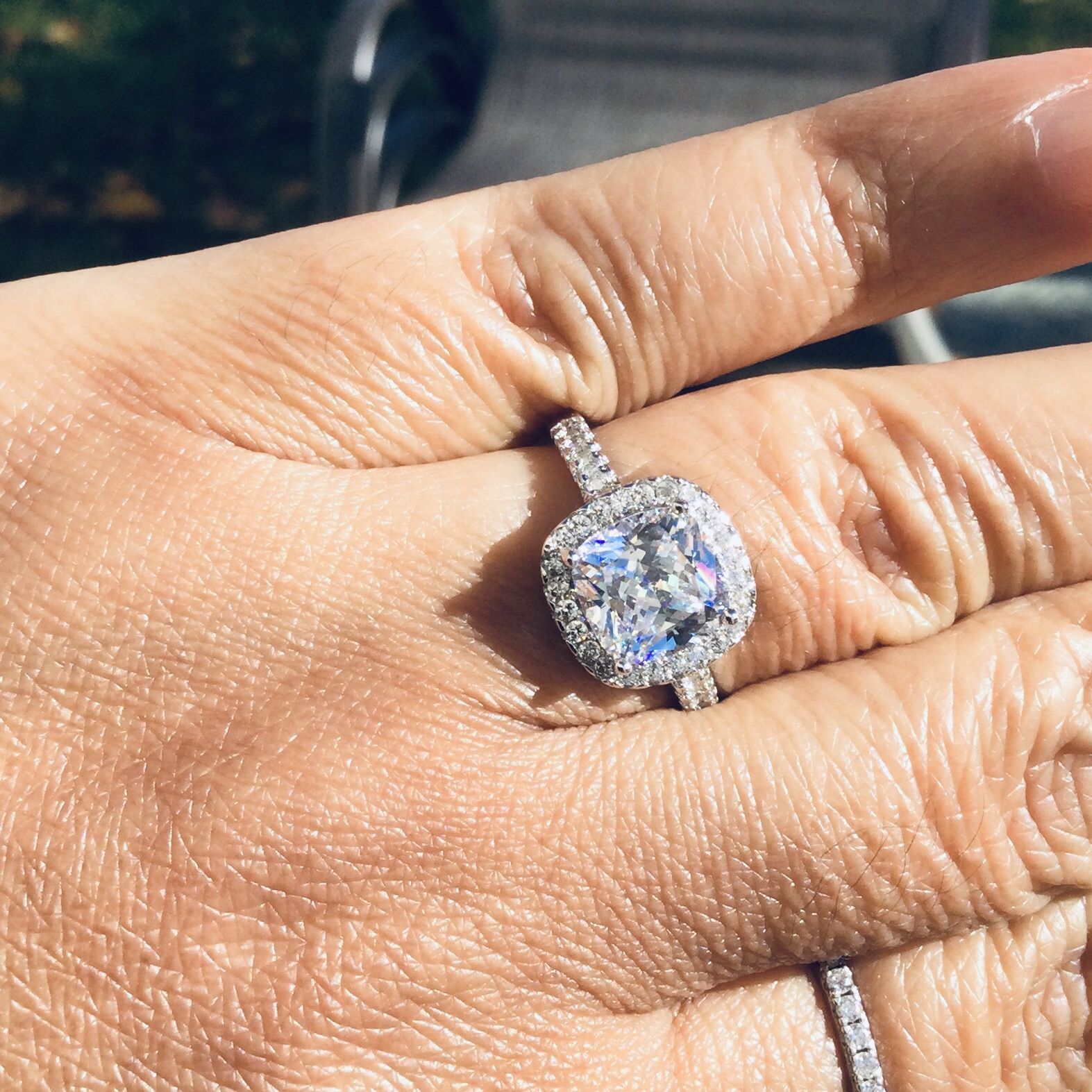 3CT Cushion Engagement Ring