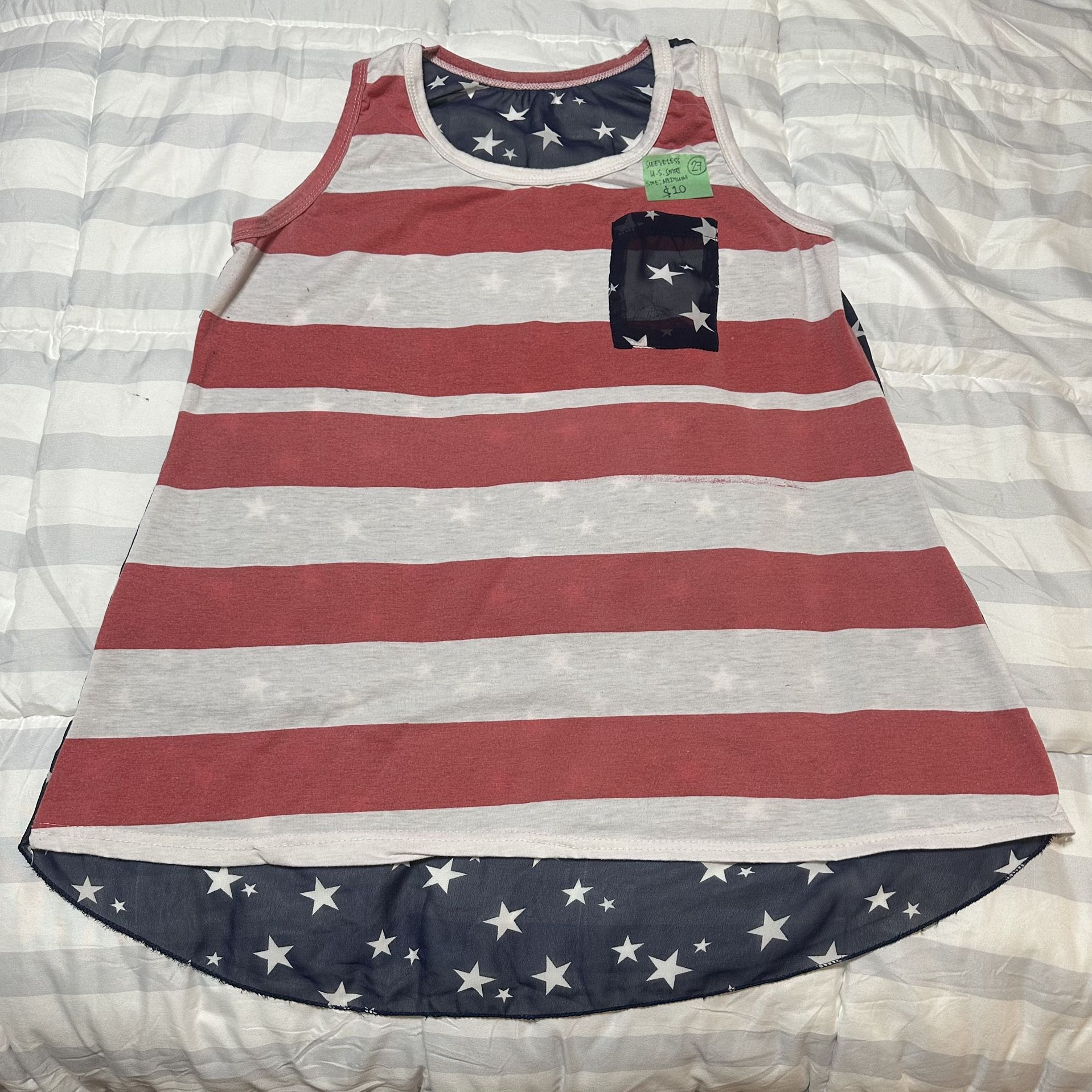 Pre Owned Sleeveless U.S Shirt for Women 