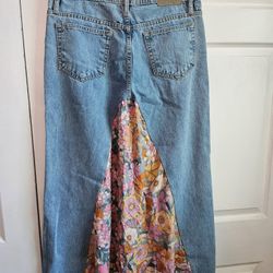 Jean Maxi Skirt
