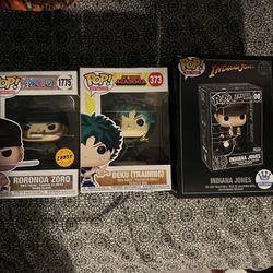 Anime Funko Pop , Indiana Jones Funko Pop Lot 