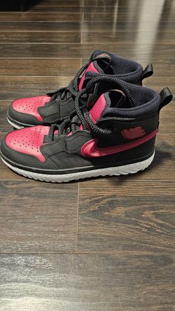 Jordan 1 React Black/ Noble Red (Men's 9)