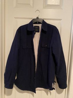 Men Fleece Shirt Jacket, size S