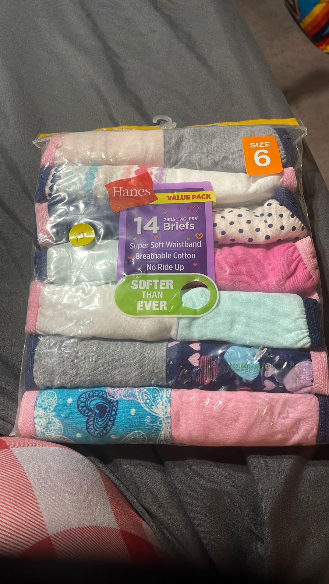 girls size 6 underwear