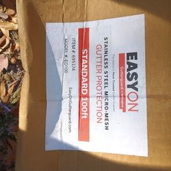 stainless steel gutter protection