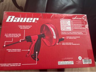 Drain line auger