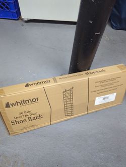 Brand New Whitmor 36 Pair Door Shoe Rack Gunmetal Unopened