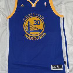 Adidas - Official - NBA Jersey - Warriors - Curry - 9/10 Like Brand New - L